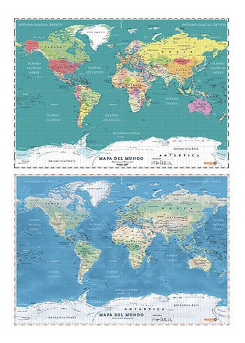 Planisferio Mundial Político Y Físico