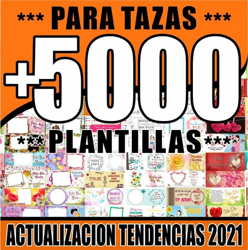 +4000 Plantillas Premium Para Sublimar Tazas