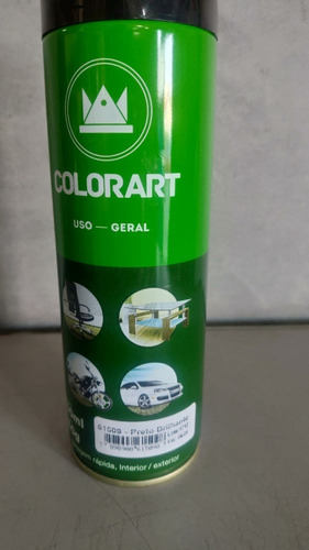 Spray Preto Brilhante 300ml - Colorart 