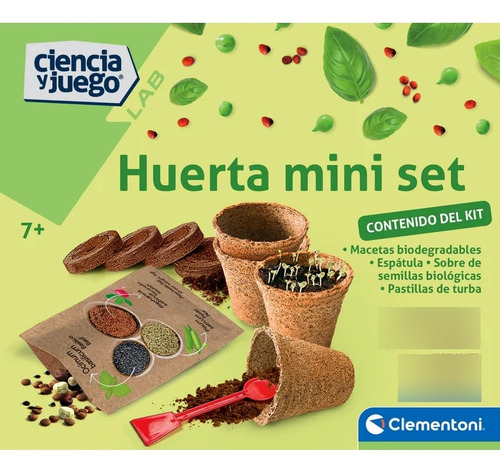 Huerta Mini Set Ciencia Y Juego Lab Clementoni Planta Maceta