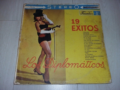 Lp Vinilo Disco Acetato Vinyl Los Diplomaticos Exitos Cumbia