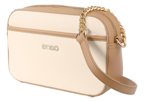 Bolsa crossbody Enso Casual color beige/camel