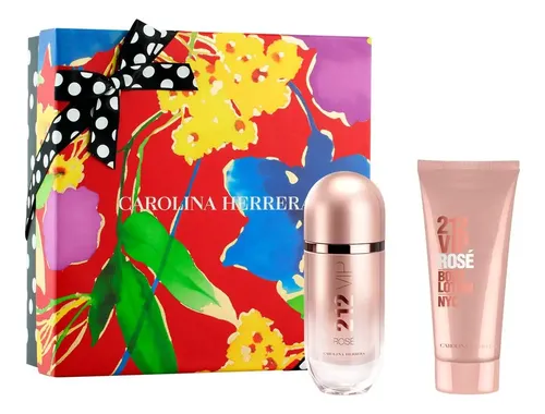 Kit presente Perfume Carolina Herrera 212 Vip Rosé Eau de Parfum ...