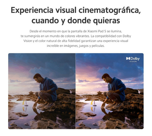 Imagen 8 de 9 de Tabletas Xiaomi Pad 5 11 256 Gb Wqhd+120hz 2k 8720mah 6gb