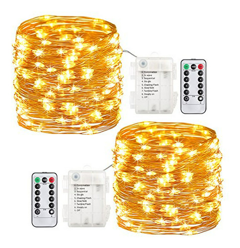 Paquete De 20 Pies 60 Luces De Hadas Con Luces Led Funciona 