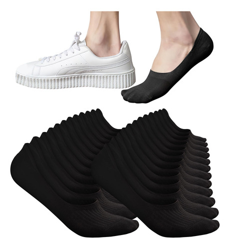 Calcetines Invisibles Para Hombre De Algodon, 12