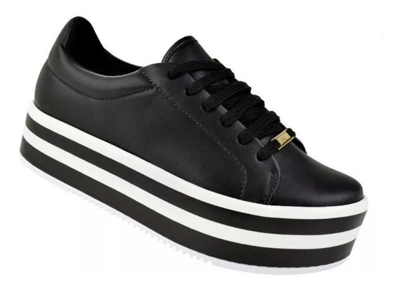 tenis salto alto preto