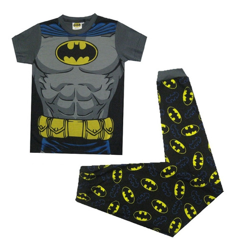 Conjunto Pijama De Niño Dc Comics Batman Superman 