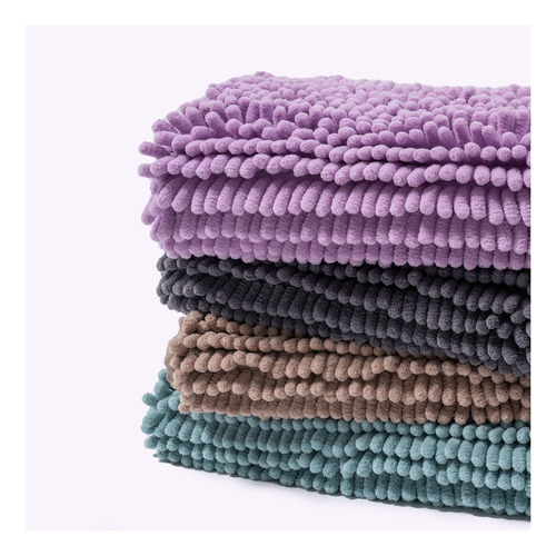 Alfombra De Baño Freshmint Chenille, Antideslizante, Lavable