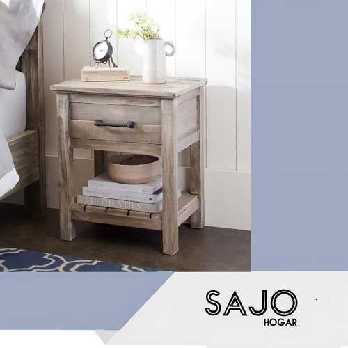 Cama Pino Resistente 1,5 Plaza 100x190 Cm Maciza Sari Color Nogal