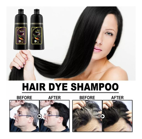 An Para 2 Unidades De Shampoo Black Dye Grey Cover/