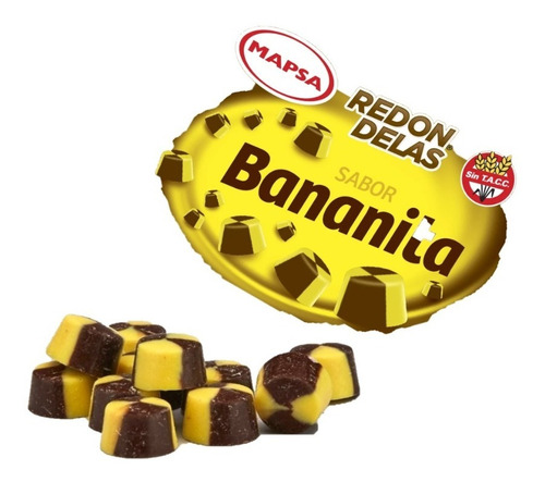 Botoncitos De Chocolate Bananita - Mapsa - Pote X 100grs