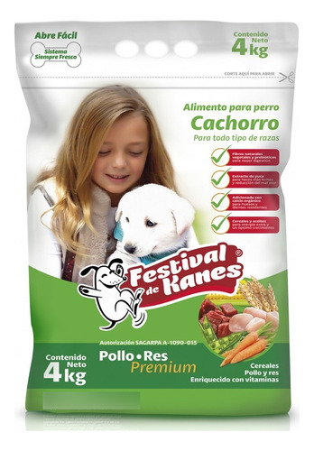 Croquetas/alimento Para Perro Cachorro. Festival De Kanes 4k