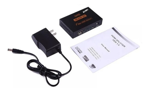 Imagen 6 de 6 de Divisor De Señal Splitter Hdmi 1*2 Conecta 2 Tv Amplificador