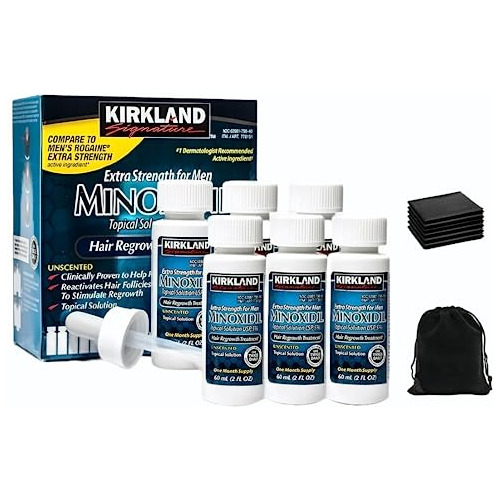 Minoxidil Para Hombres 5% Solución Tópica Tratamiento Ql4vd