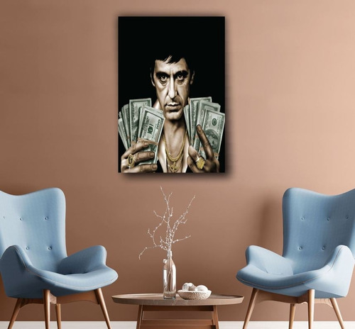 Cuadro Scarface Tony Montana Dollar Arte Decoración - 33