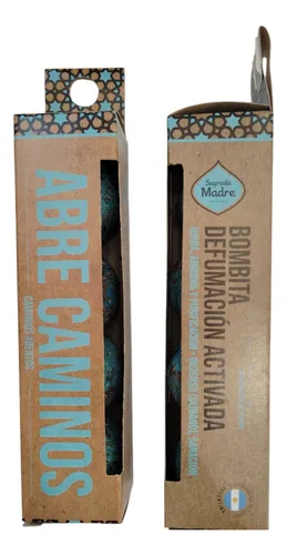 Incienso Sagrada Madre Bombita Defumacion Activadas Pack X 2 Abrecaminos: Mirra Armonia Y Purificacion, Incienso Olibano Sanacion
