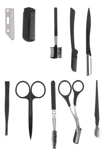Conjunto De Cuidados Com Sobrancelhas, Kit De 10 Peças, Teso