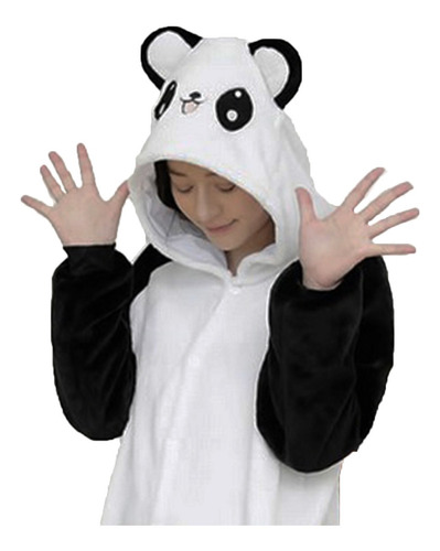 Pijama Mameluco Kigurumi Onesi Cosplay Oso Panda Adulto