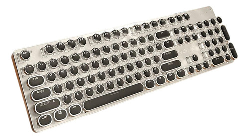 Teclado Mecánico Con Cable Estilo Máquina De Escribir