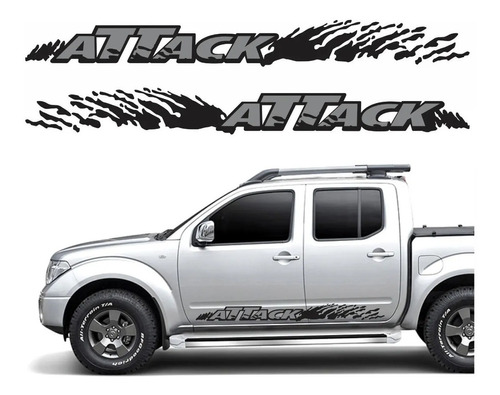 Adhesivos  Calcos Laterales Nissan Frontier Attack Front10