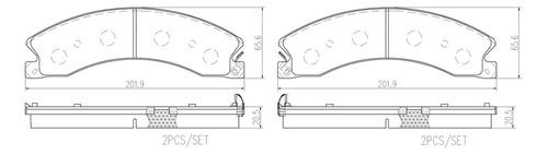 Kit Del O Tras Balatas 8523-d1411 Silverado 2500 11-18