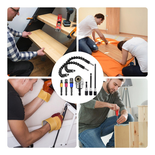 Broca Flexible Extensión De Taladro Flexible Kit De Puntas D