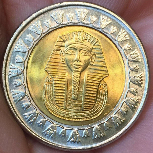 Moneda De Egipto Bimetálica Rey Tut 
