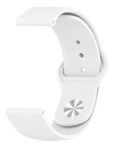 Correa Deportiva Lisa Premium Para Garmin Venu Gps Blanco Ml