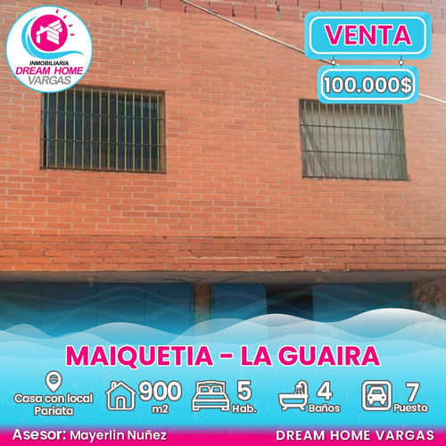 Casa Con Terreno Y Local Comercial En Venta  Pariata  Maiquetia