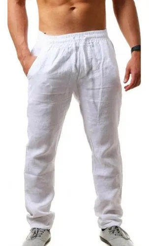 Ropa Deportiva Casual Holgada De Lino Para Hombre De Verano