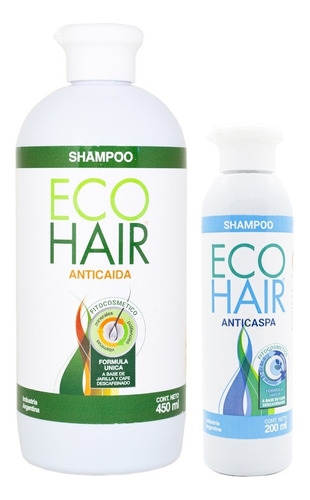 Eco Hair Shampoo Anticaída Grande + Anticaspa Pelo 6c