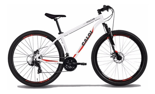 Bicicleta Mtb Caloi Vulcan Aro 29 - 21 Velocidades - Branco