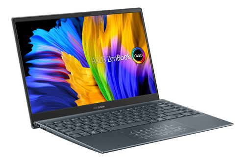 Laptop Asus Zenbook 13 OLED UX325EA pine gray táctil 13.3", Intel Core i7 1165G7  8GB de RAM 512GB SSD, Intel Iris Xe Graphics G7 96EUs 60 Hz 1920x1080px Windows 11 Home