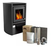 Comprar Calefactor Ecológico Leña Doble Combustión 690gf + Kit Caño