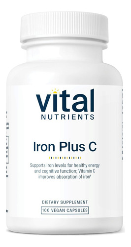 Suplemento Vital Nutrients Iron Pl - Unidad a $1659