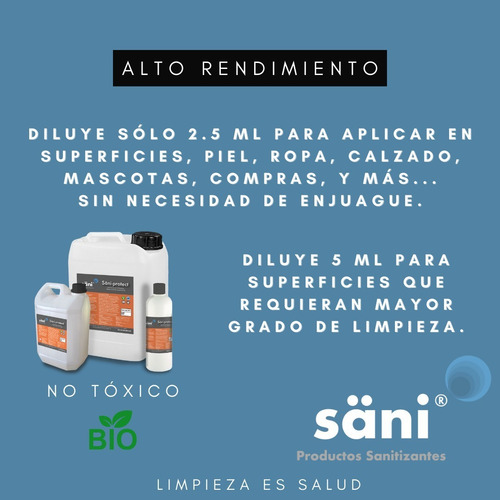 Desinfectante Concentrado A Base De Sales Cuaternarias 5 L.