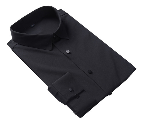 Camisa De Vestir De Manga Larga Para Hombre Corte Regular
