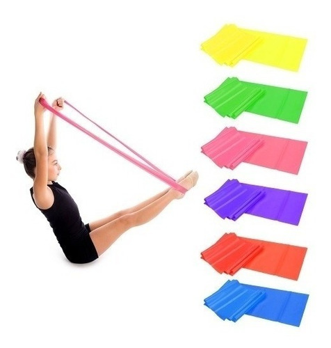 Imagen 2 de 2 de Banda Elástica De Resistencia Para Pilates / Ejercicios Yoga