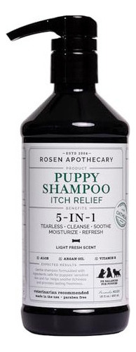 Rosen Apothecary Champú Para Cachorros 5 En 1 Para Aliviar 