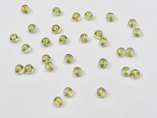 Imagen 7 de 8 de Separador Letra De Acrilico 6mm Bisutería Pulsera 200 Piezas