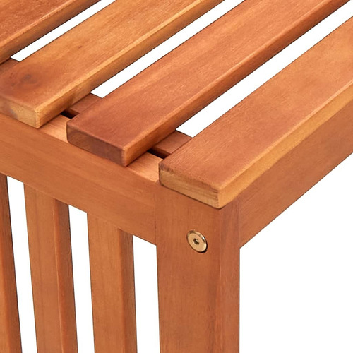 Banco De Jardín De 53.9 De Madera Maciza De Eucalipto
