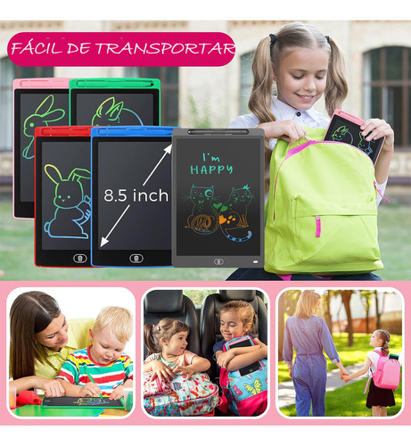 10 Pizarras Mágicas Mayoreo Lcd Niños 8'5 Tableta Multicolor Surtido