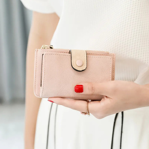 Cartera Corta Moderna, Funda For Llaves De Estilo Coreano P