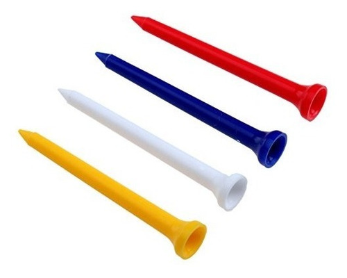 Imagen 1 de 2 de Buke Golf Tees Plásticos 7,5cm X 100 Unidades