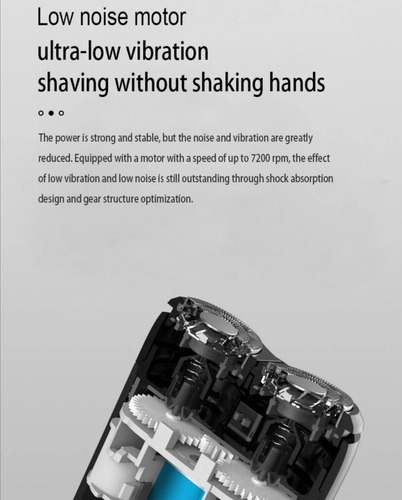 Navaja De Afeitar Impermeable De Acero Recargable Por Usb