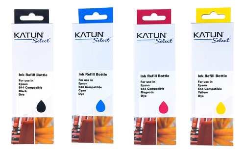 Kit 4 Tintas Katun Para Uso En T544 Equipos 3110 4800 5190