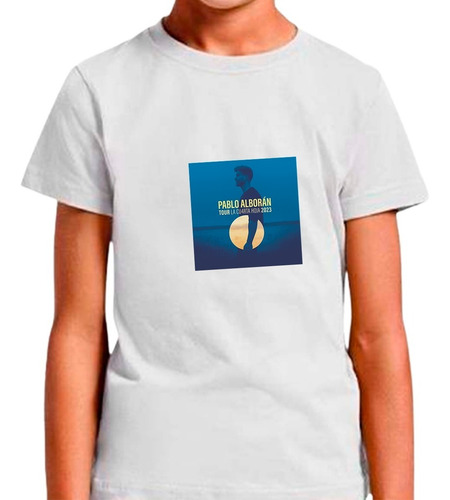 Franela Sublimada Para Niños Unisex Pablo Alboran Tour 2023