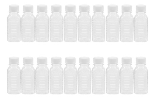 Botella De Jugo Transparente Desechable, 20 Unidades
