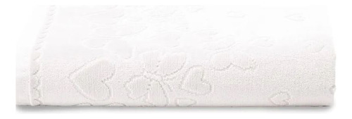 Kit Toalha Banho Rosto E Piso 3 Pçs Velour Romance Dohler Cor Branco
